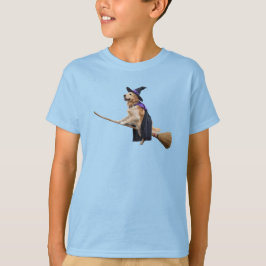 Schattige Gouden Retriever Heks Kinderen T-shirt