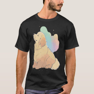 Schattige Gouden Retriever Kleurrijke Pop Tie Dye  T-shirt