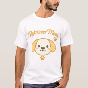 Schattige Gouden Retriever Moeder Aesthetic Kawaii T-shirt