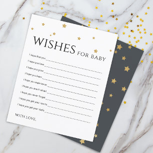 Schattige Gouden Sterren Wensen voor Baby Advieska