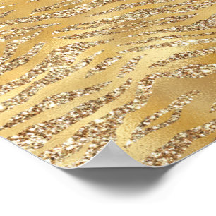 Schattige Gouden Tijgerhuid Print Patroon Dierenli