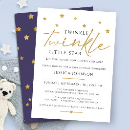 Schattige Gouden Twinkel Twinkel Kleine Ster Baby  Kaart