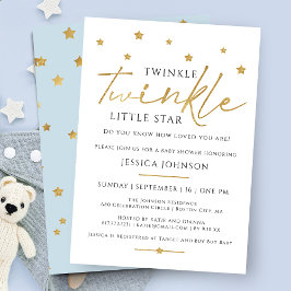 Schattige Gouden Twinkel Twinkel Kleine Ster Baby  Kaart