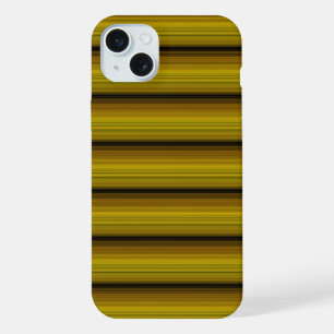 Schattige gouden zwarte strepen iPhone 15 plus case