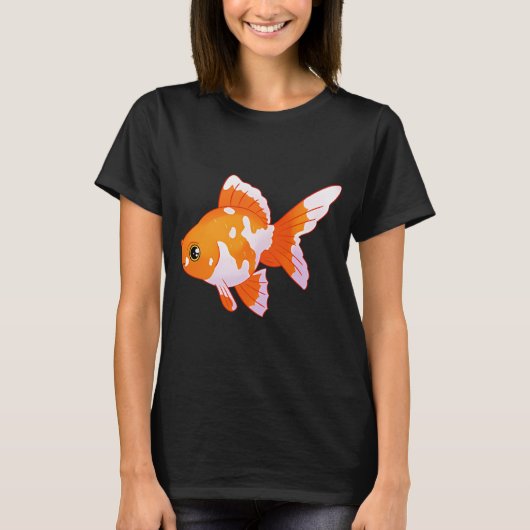 Schattige goudvis kunst t-shirt (Voorkant)