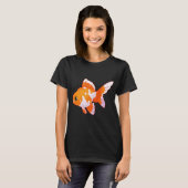 Schattige goudvis kunst t-shirt (Voorkant volledig)