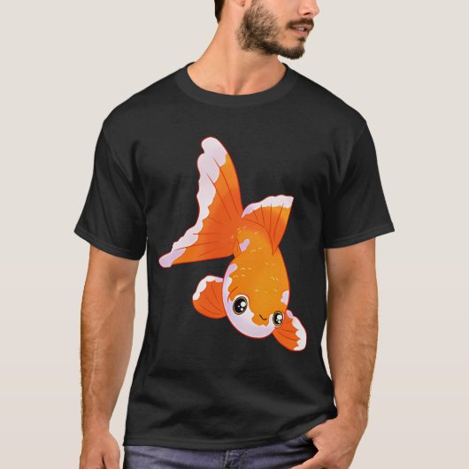 Schattige goudvis kunst t-shirt (Voorkant)