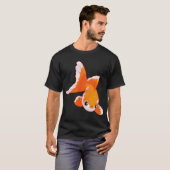 Schattige goudvis kunst t-shirt (Voorkant volledig)