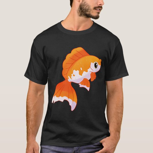 Schattige goudvis kunst t-shirt (Voorkant)