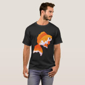 Schattige goudvis kunst t-shirt (Voorkant volledig)