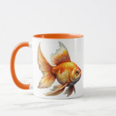 Schattige Goudvis Mok (Links)