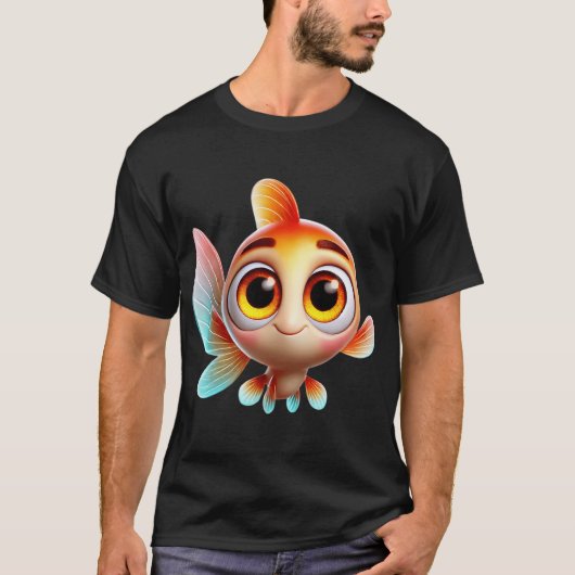 Schattige Goudvis T-shirt (Voorkant)