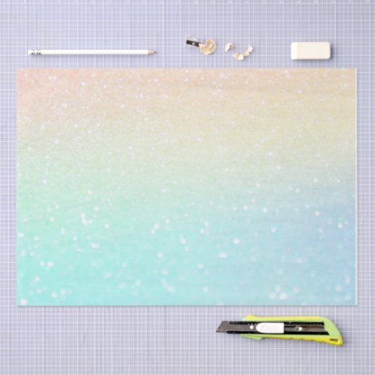 Schattige gradiënt Glitter, Groen, Kleur Tissuepapier (Craft)