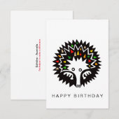 Schattige grafisch ECHIDNA - Wildlife - Conservati Bedankkaart (Voorkant / Achterkant)