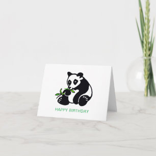 Schattige grafisch PANDA-Beer - Bedreigde dieren - Kaart