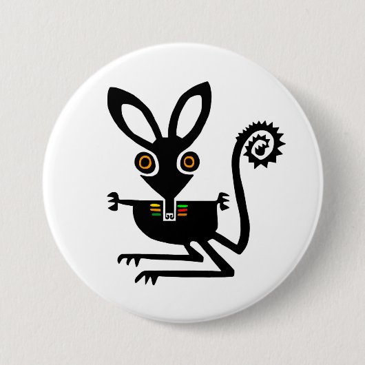 Schattige graphic BILBY - Marsupial - Wildlife - Ronde Button 7,6 Cm (Voorkant)