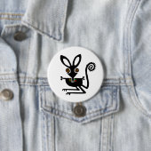 Schattige graphic BILBY - Marsupial - Wildlife - Ronde Button 7,6 Cm (In situ)