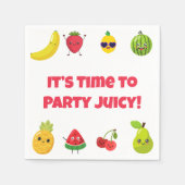 Schattige Grappig Aangepast Grappig Fruit Kind Ver Servet (Voorkant)