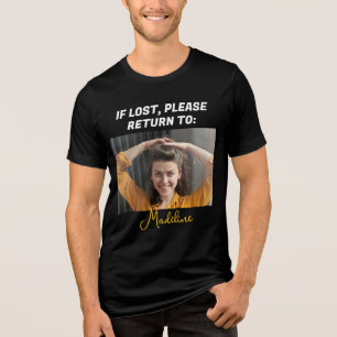 Schattige grappig als verloren, keer terug naar de Tri-Blend shirt