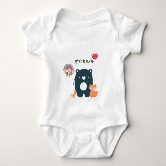 Schattige Grappig Baby Jersey Bodysuit | (Voorkant)