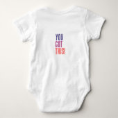 Schattige Grappig Baby Jersey Bodysuit | (Achterkant)