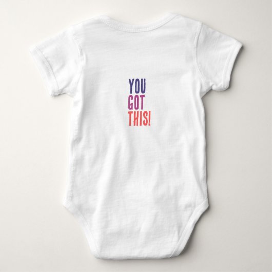 Schattige Grappig Baby Jersey Bodysuit | (Achterkant)