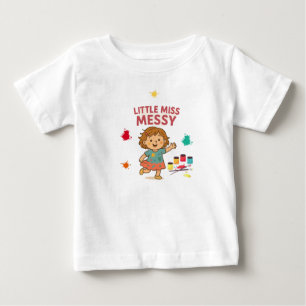 Schattige & Grappig Baby T-shirt – Little Miss Mes