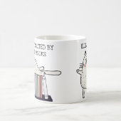 Schattige Grappig Boek Kat Liefhebber Quote Boeken Koffiemok (Center)