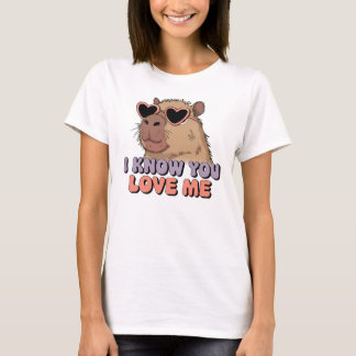 Schattige & Grappig Capybara Ik weet dat je van me T-shirt