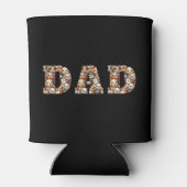 Schattige grappig Dog Dad Vaderdag cadeau Blikjeskoeler (Achterkant)