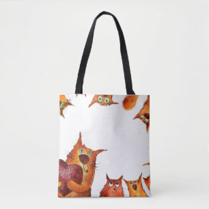 Schattige Grappig Emokitten Basic Classic Tote Bag