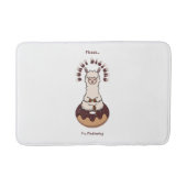 Schattige Grappig Gezegde Voedsel Pun Badmat (Voorkant)