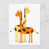 Schattige grappig Giraffe paar Briefkaart (Voorkant)