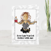 Schattige Grappig Gratis Sweet Cartoon Verjaardag Kaart (Voorkant)