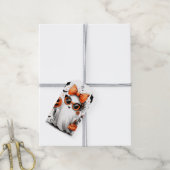 Schattige grappig Halloween spook Cadeaulabel (Met Touw)