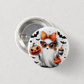 Schattige grappig Halloween spook Ronde Button 3,2 Cm (Voorkant /achterkant)