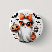 Schattige grappig Halloween spook Ronde Button 3,2 Cm (Voorkant)