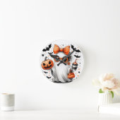 Schattige grappig Halloween spook Ronde Klok (Huis)