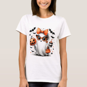 Schattige grappig Halloween spook T-shirt