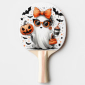 Schattige grappig Halloween spook Tafeltennisbatje (Voorkant)