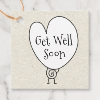 Schattige Grappig Hart Verhogende Karakter Wordt B Bedankjes Labels