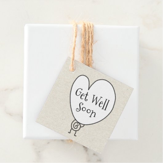 Schattige Grappig Hart Verhogende Karakter Wordt B Bedankjes Labels (In situ)