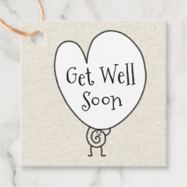 Schattige Grappig Hart Verhogende Karakter Wordt B Bedankjes Labels