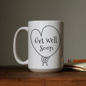 Schattige Grappig Hart Verhogende Karakter Wordt B Koffiemok