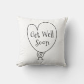 Schattige Grappig Hart Verhogende Karakter Wordt B Kussen (Voorkant)