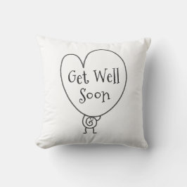 Schattige Grappig Hart Verhogende Karakter Wordt B Kussen