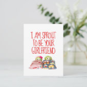 Schattige grappig Ik ben spruit Valentijnsdag Brie Briefkaart (Staand voorkant)