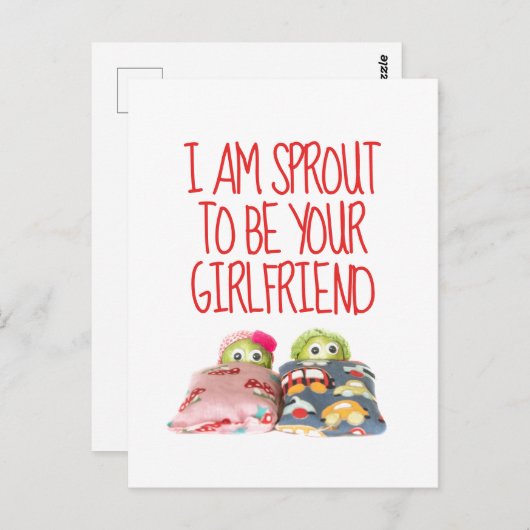 Schattige grappig Ik ben spruit Valentijnsdag Brie Briefkaart (Voorkant / Achterkant)