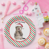 Schattige Grappig Kerst Kat Papier Bord (Feest)