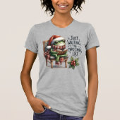  Schattige Grappig Kerst Kikker-Dier Kerst T-shirt (Voorkant)
